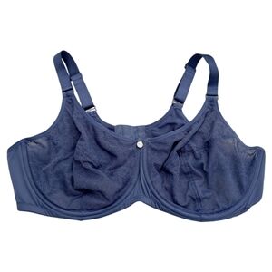 Parfait Enora Lace Minimizing Bra Unlined Size 44DD Muted Blue Color Underwire